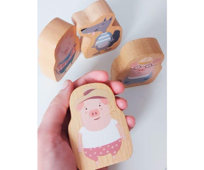 Mantel de juego - Los tres cerditos - Imagen 4