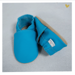 Zapato baBice barefoot de piel con suela blanda Azul - Imagen 2