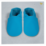 Zapato baBice barefoot de piel con suela blanda Azul