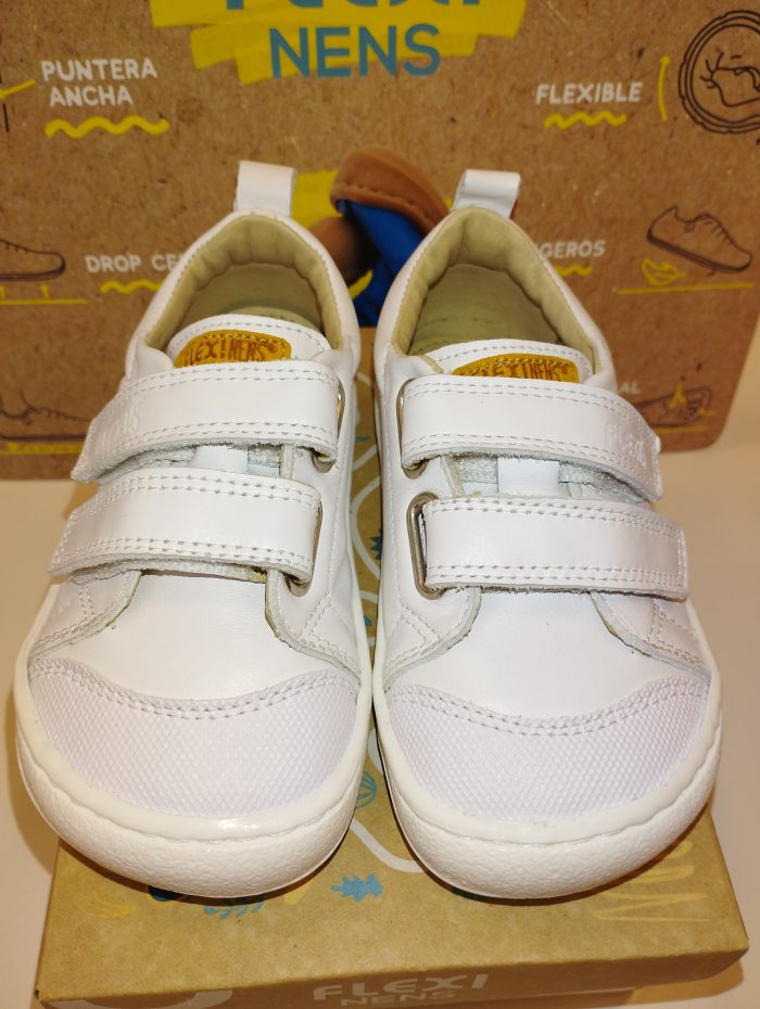 Deportiva colegial respetuosa FlexiNens 9000-R Match Blanco - Imagen 4