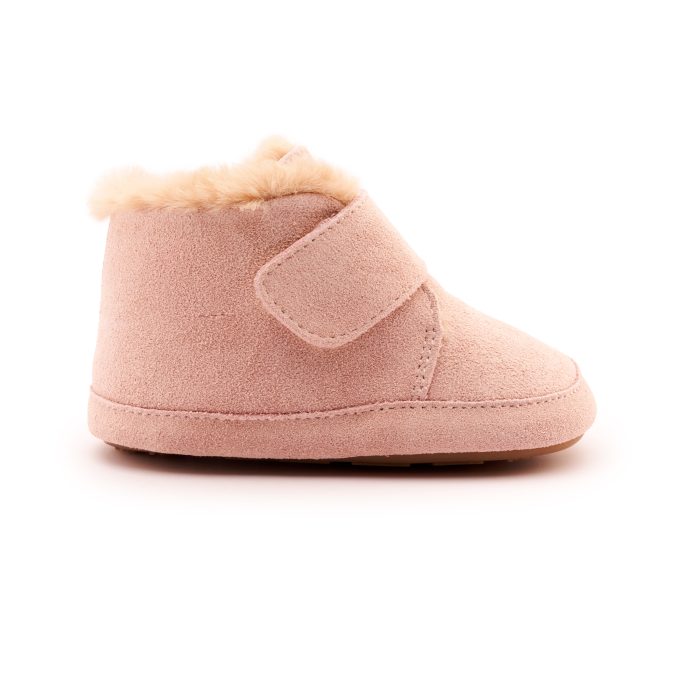 Calzado Respetuoso Primeros Pasos de OldSoles Shloofy Powder Pink Suede - Imagen 2
