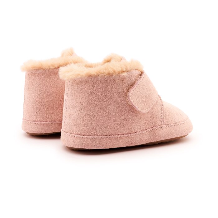 Calzado Respetuoso Primeros Pasos de OldSoles Shloofy Powder Pink Suede - Imagen 4