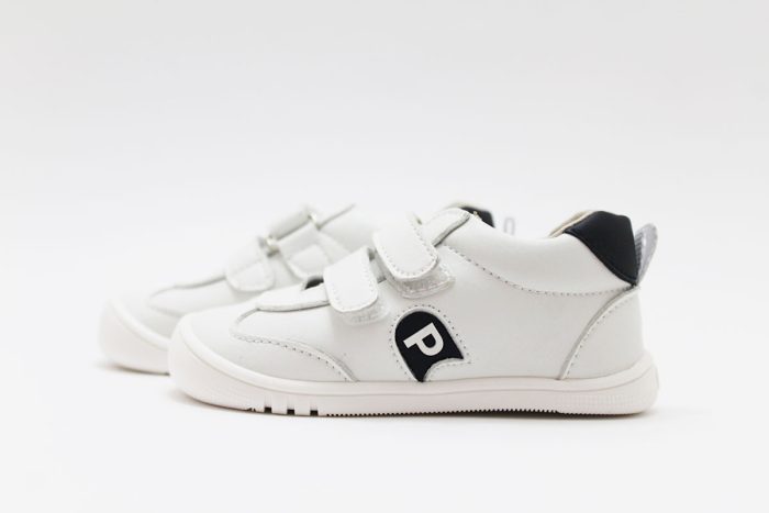 Deportiva Respetuosa Piruflex Vegana Blanca Combinada con Azul - Imagen 6