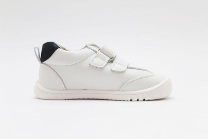 Deportiva Respetuosa Piruflex Vegana Blanca Combinada con Azul - Imagen 5