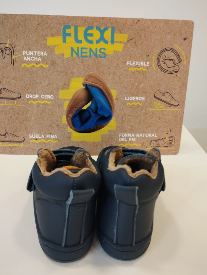 Bota Respetuosa FlexiNens modelo 9012-R F/Mer Merinilla Lavanda Navy - Imagen 3