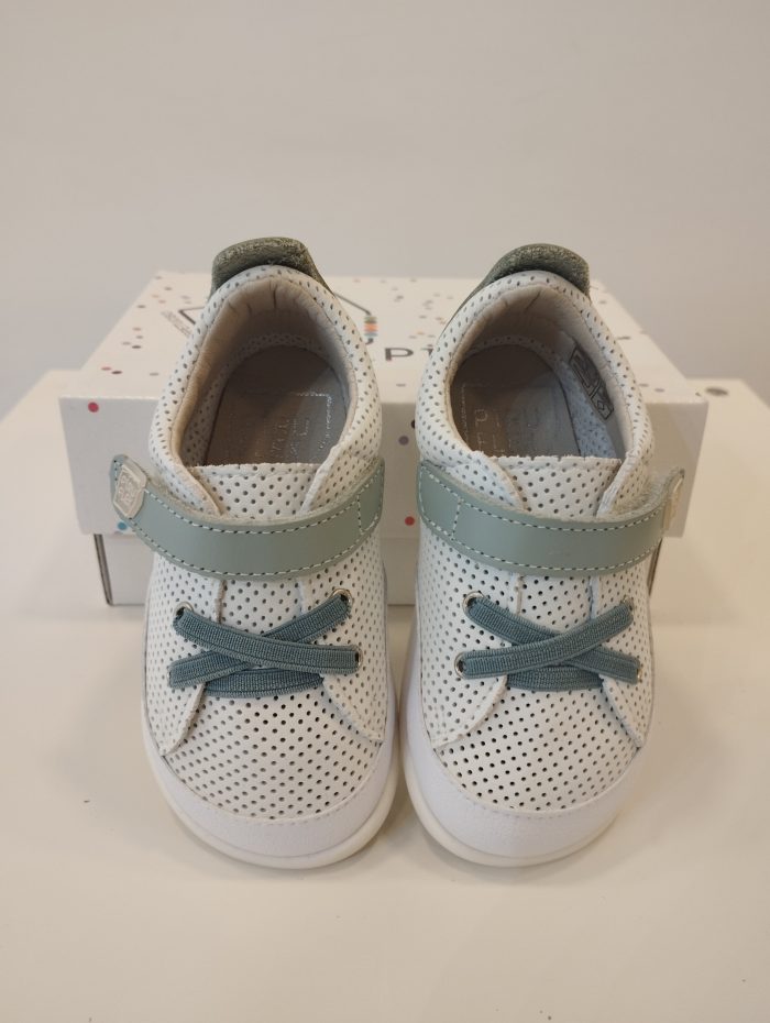 Piruflex Deportiva Microfibra Perforada Blanca y Verde PF380-5 - Imagen 5