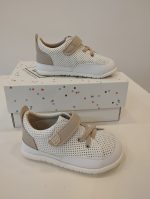 Piruflex Deportiva Microfibra Perforada Blanca y Beige PF380-3 - Imagen 4