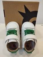 Deportiva respetuosa de primeros pasos Old Soles 0083RT Baby Mesh Blanca y verde - Imagen 4