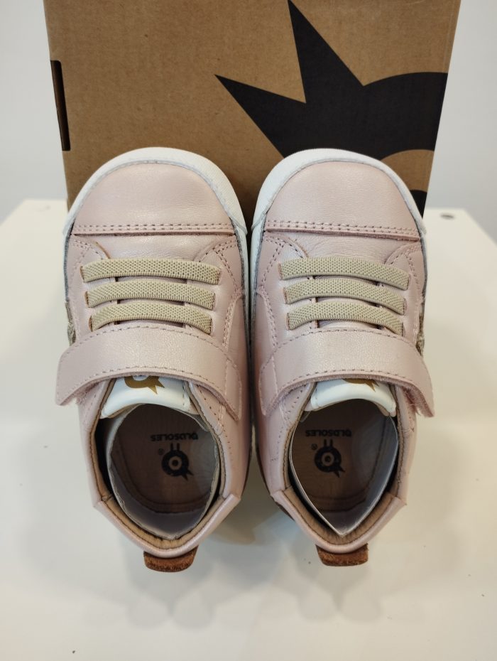Deportiva respetuosa de primeros pasos Old Soles 0085RT Rosa y dorado - Imagen 4