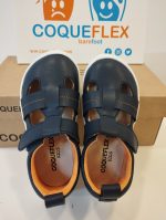 Sandalia Respetuosa Coqueflex Kids Microfibra Navy-Orange 15221 - Imagen 2