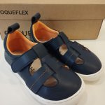 Sandalia Respetuosa Coqueflex Kids Microfibra Navy-Orange 15221