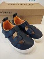 Sandalia Respetuosa Coqueflex Kids Microfibra Navy-Orange 15221