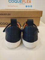 Sandalia Respetuosa Coqueflex Kids Microfibra Navy-Orange 15221 - Imagen 3