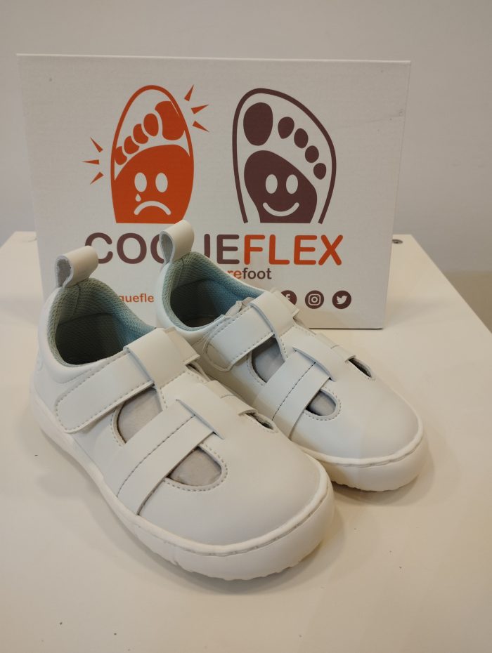 Sandalia Respetuosa Coqueflex Kids Microfibra Blanca - Imagen 1