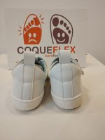 Sandalia Respetuosa Coqueflex Kids Microfibra Blanca - Imagen 3
