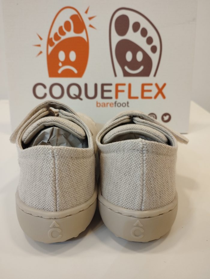 Deportiva Respetuosa Coqueflex Kids Lona color beige - Imagen 2