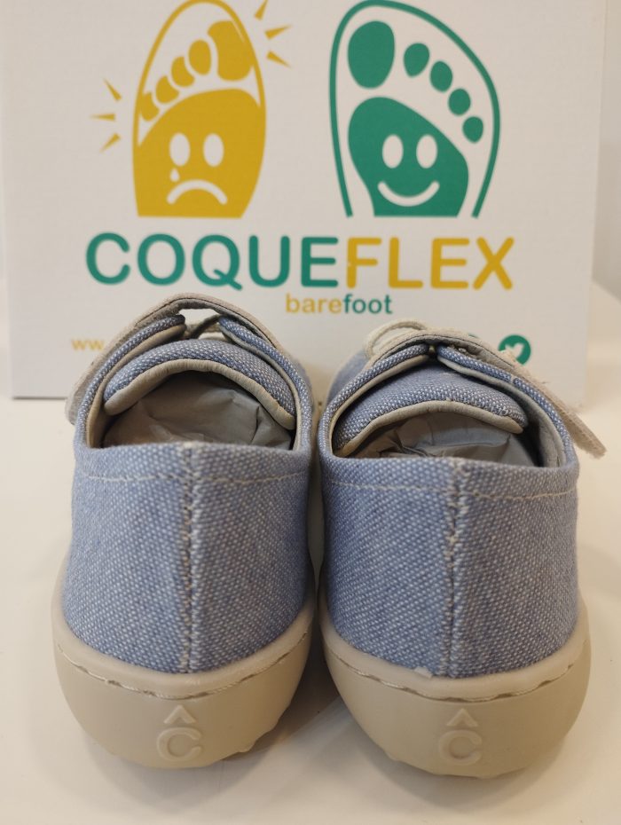 Deportiva Respetuosa Coqueflex Kids Lona Azules - Imagen 3
