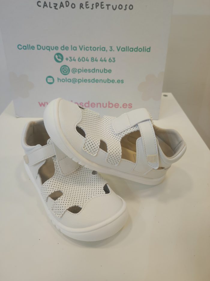 Sandalias Piruflex Microfibra Perforada Blanco - Imagen 2