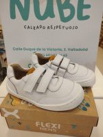 Deportiva colegial respetuosa FlexiNens 9015-R Match Blanco