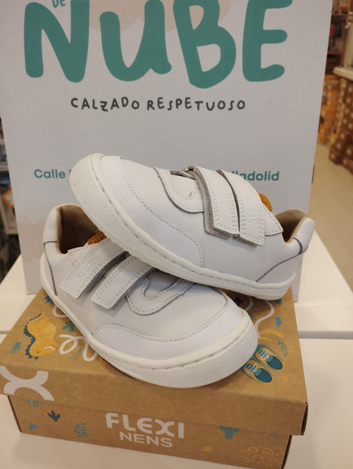 Deportiva colegial respetuosa FlexiNens 9015-R Match Blanco - Imagen 2