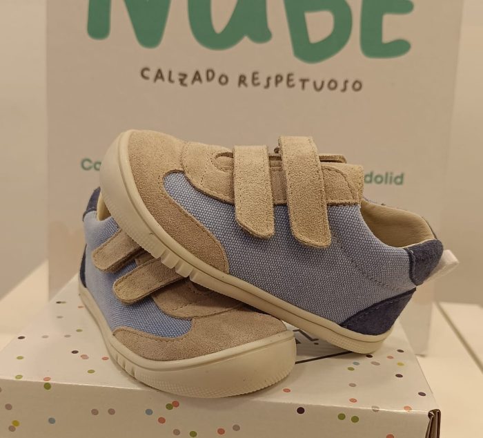 Deportiva Respetuosa Piruflex Lino Ecoworld Celeste PF361V24 - Imagen 3