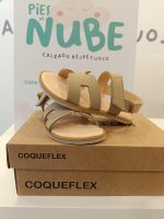 Sandalia Coqueflex Kids Serraje Beige - Imagen 3