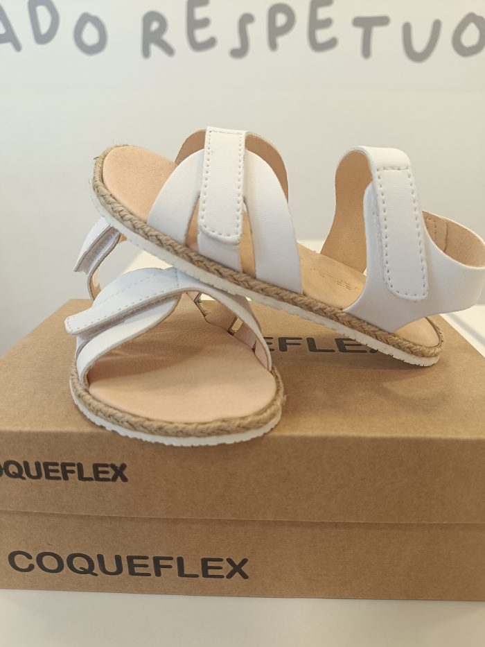 Sandalias Coqueflex Yute Blanco - Imagen 2
