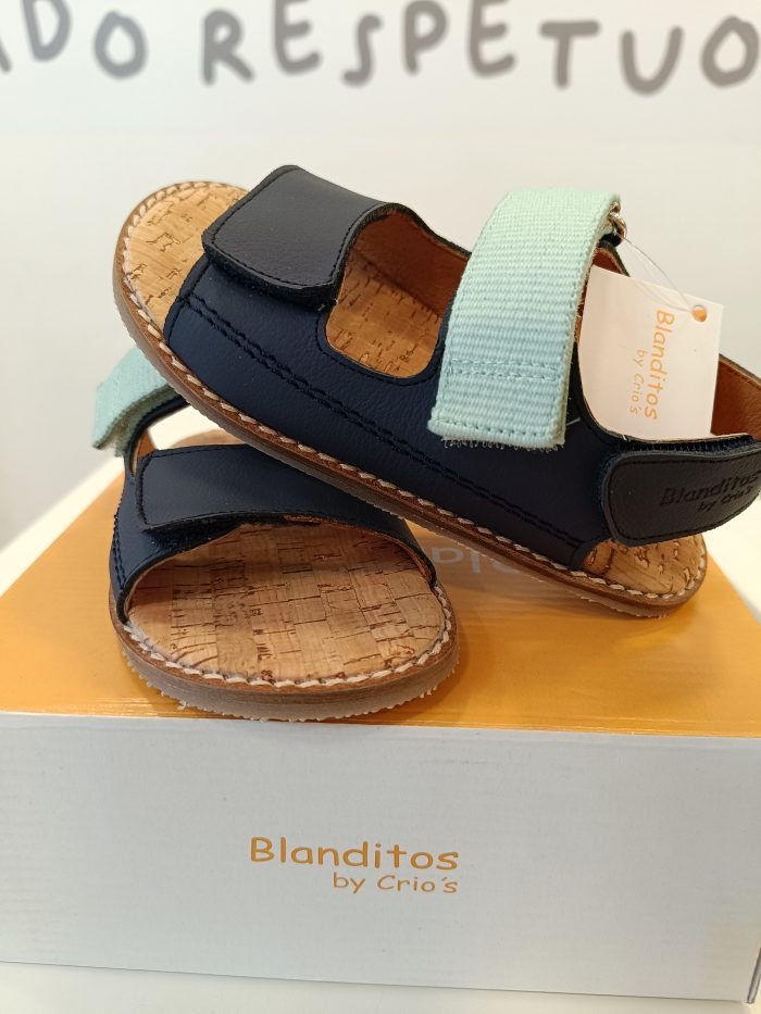 Sandalias respetuosas Blanditos by Crio's CASPIO Navy - Imagen 3