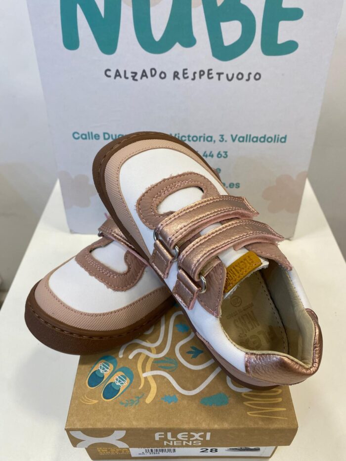 Calzado respetuoso FlexiNens 9015-R MATCH/SALVAJE/LAVANDA/KOBE NUDE/BLANCO/PINK - Imagen 3