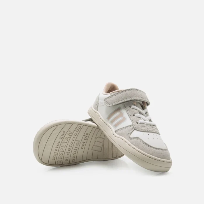 Deportivas Barefoot Mustang Free Blanco/Rosa Ref: 49313-C58631 - Imagen 3