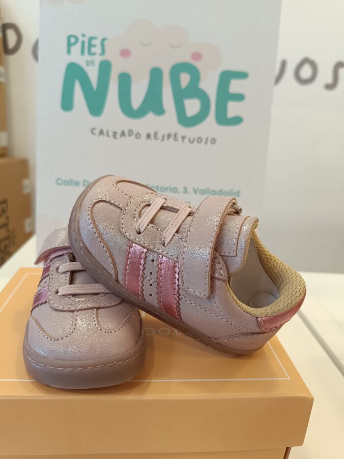 Deportiva Respetuosa Baby Free Chetto Rosa-Metalizado - Imagen 2
