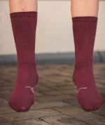 Calcetines Barefoot A Tres Hilos Granate - Imagen 2