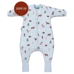 Pijama manta con mangas y calcetines antideslizantes - Winter Animals - TOG 2.5