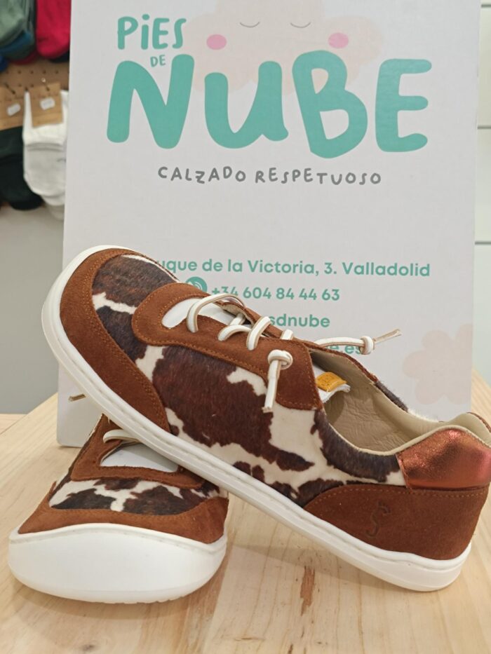 Zapatos respetuosos FlexiNens 9018R SERRAJE/VACA/SALVAJE/ LAMINADO DESERT - Imagen 2