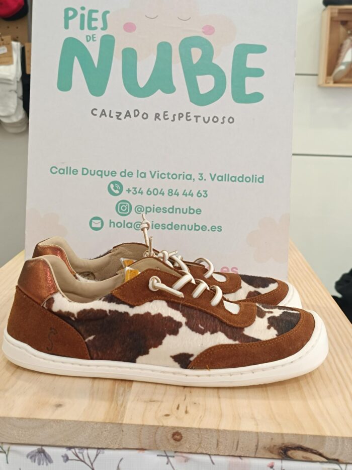 Zapatos respetuosos FlexiNens 9018R SERRAJE/VACA/SALVAJE/ LAMINADO DESERT - Imagen 1