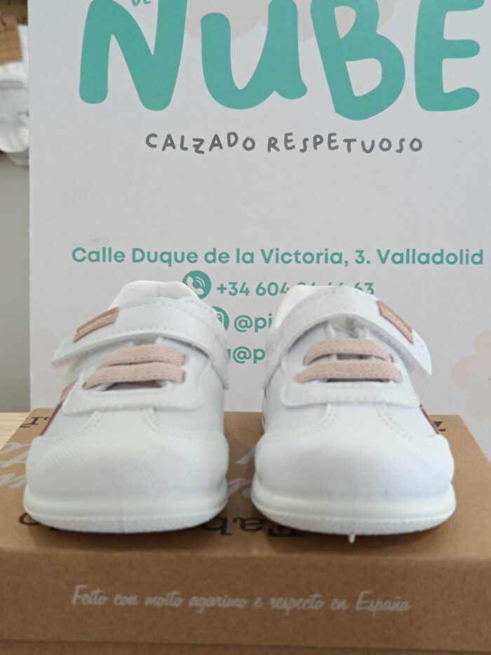 Deportivas Respetuosas ZapyFlex Modelo AL200377 Mandarina/Blanco/Face - Imagen 3