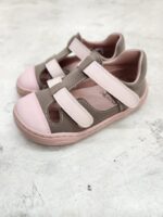 Sandalias Dispares Duplo Taupe Rosa