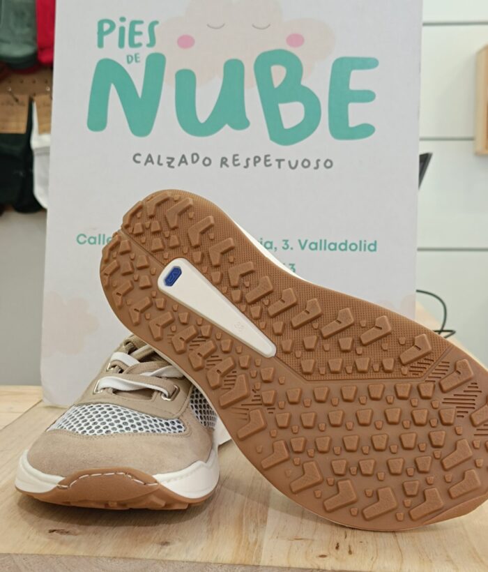 Deportiva Respetuosa ADN Serraje Beige Andanines - Imagen 3