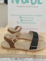 Sandalias Respetuosas CoqueFlex 1446 Suede-Micropelle Combinacion 4