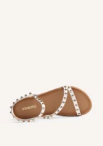 SANDALIAS BAREFOOT PIEL TACHAS TANDAG REF: 79114-BLANCO - Imagen 2
