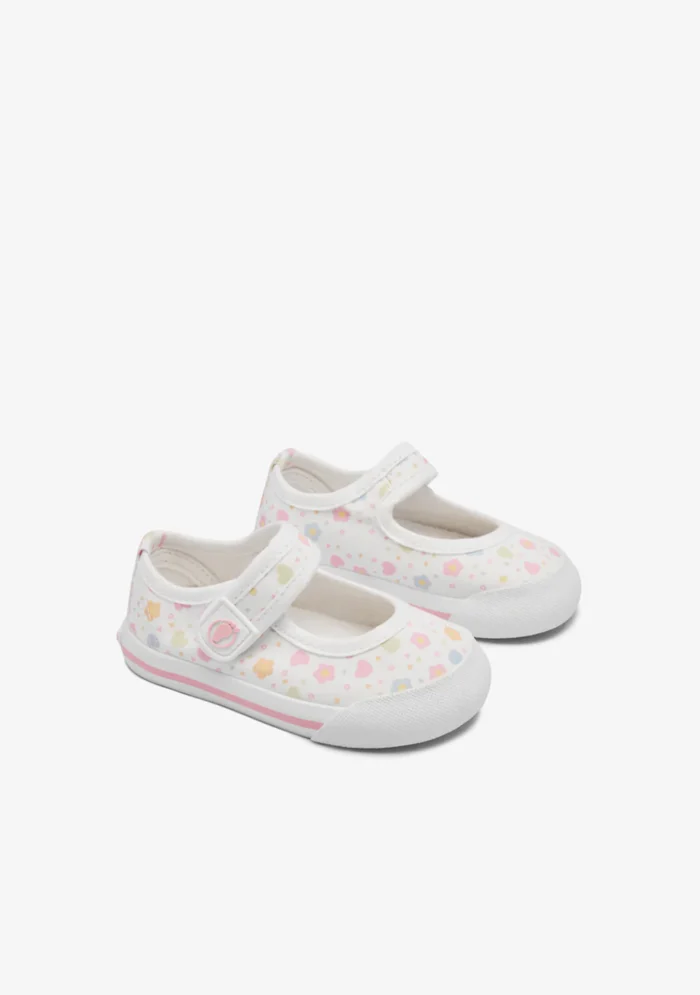 Merceditas Barefoot Lona Flores Conguitos - Imagen 2