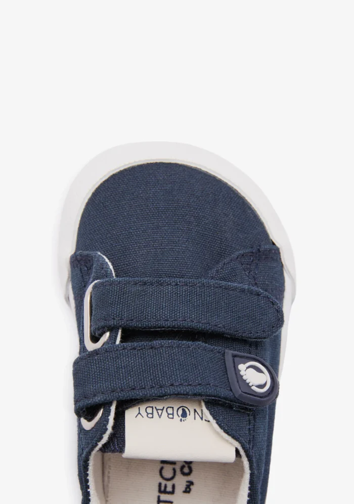 Zapatillas Bebé Barefoot Lona Azul Marino Conguitos - Imagen 2