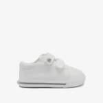 Zapatillas Bebé Barefoot Lona Blanca Conguitos