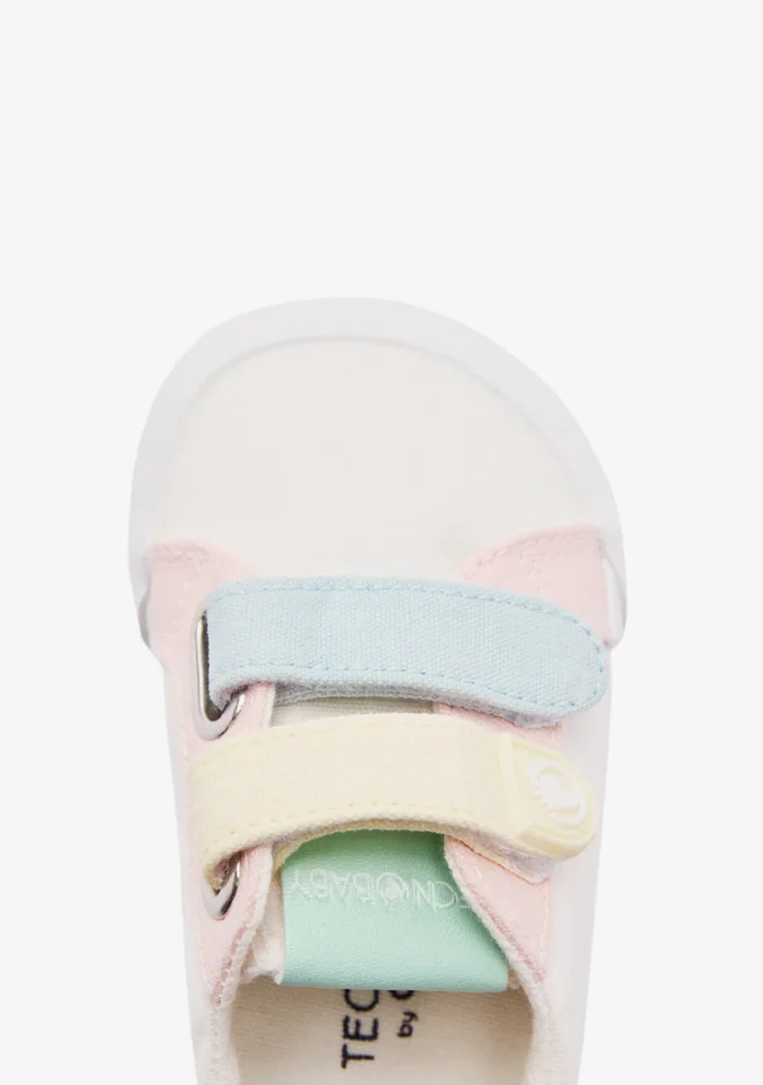 Zapatillas Barefoot Blancas Detalles Multicolor Conguitos - Imagen 3