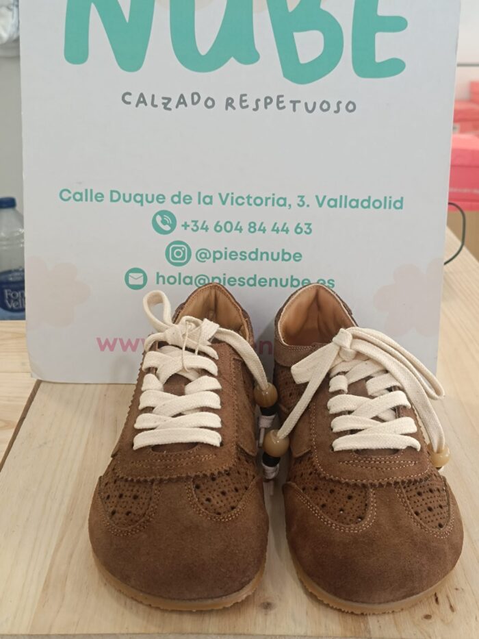 Zapatos Respetuosos Mustang Free Mia SERRAJE AFELPADO TAUPE Ref: 60018-C61054 - Imagen 3