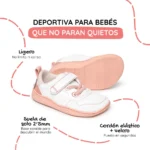 Deportiva Zapato Feroz Olocau Blanco-Rosa Microfibra - Imagen 3
