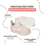Deportiva Zapato Feroz Biar Rosa Palo Microfibra - Imagen 3