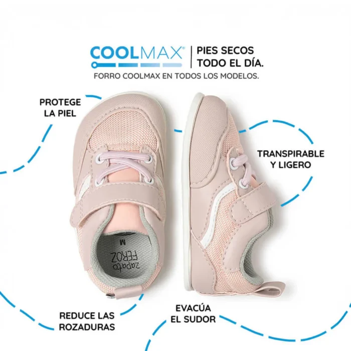 Deportiva Zapato Feroz Biar Rosa Palo Microfibra - Imagen 2