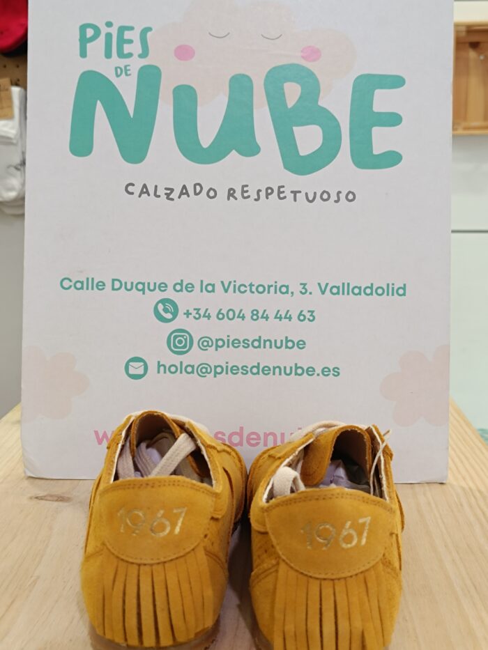 Zapatos Respetuosos Mustang Free Mia SERRAJE AFELPADO MOSTAZA Ref: 60018-C60238 - Imagen 3