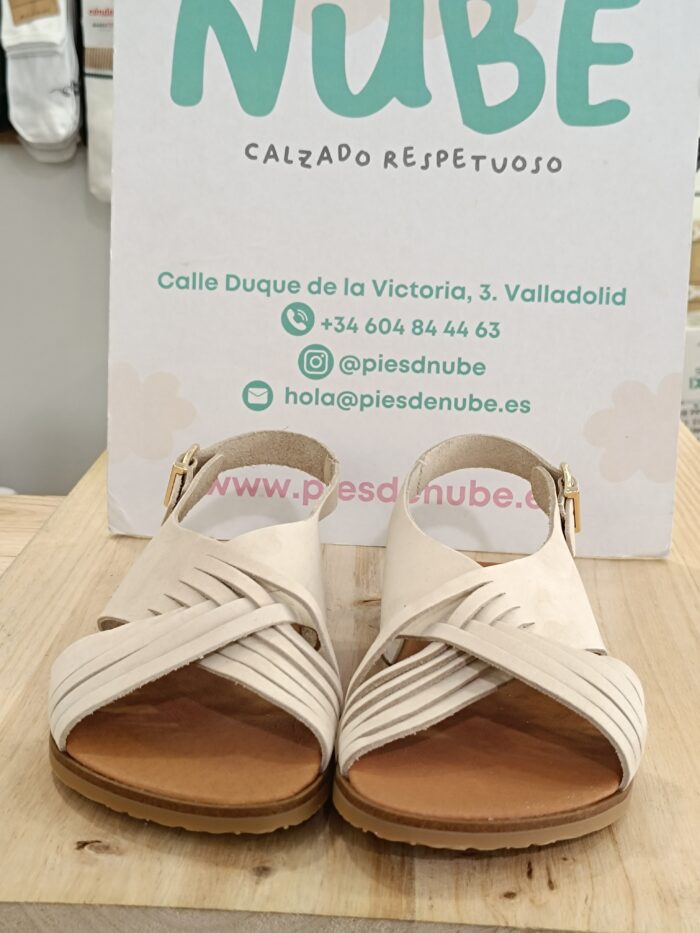 Sandalia Barefoot Vivant Dalia Hielo - Imagen 2